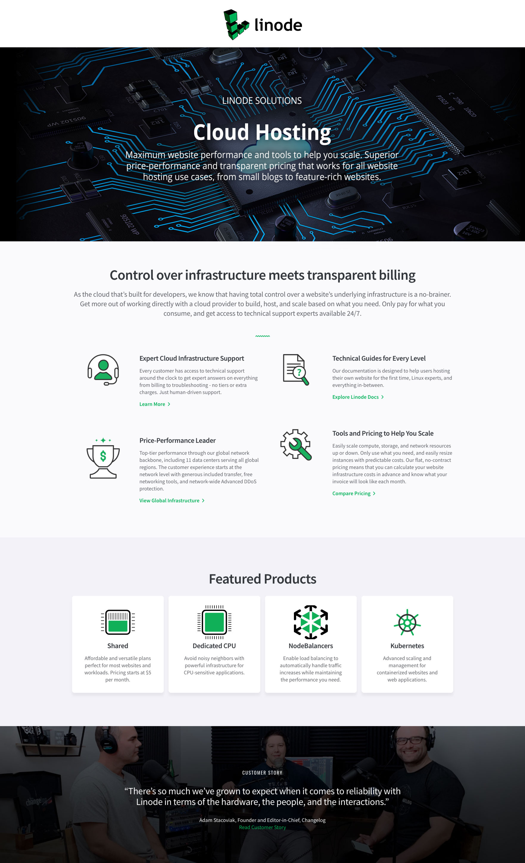 Linode Cloud - Managed Hosting Solution